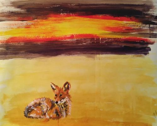 Fox in the Desert - Louella Miles