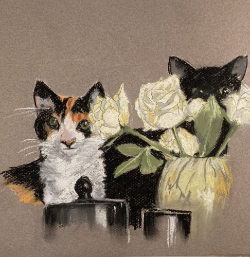 Hiding in the flowers