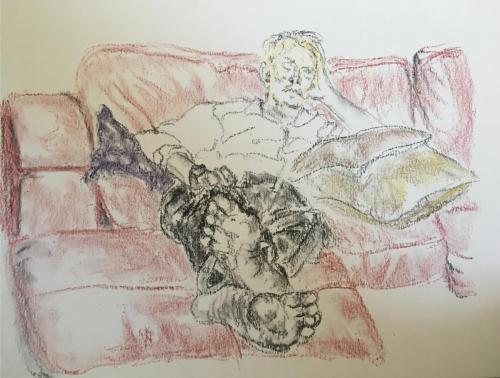 Mike Asleep